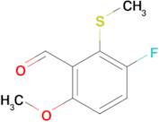 3-Fluoro-6-methoxy-2-(methylthio)benzaldehyde