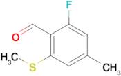 2-Fluoro-4-methyl-6-(methylthio)benzaldehyde