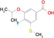 4-Fluoro-3-isopropoxy-5-(methylthio)benzoic acid