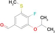 4-Fluoro-3-isopropoxy-5-(methylthio)benzaldehyde