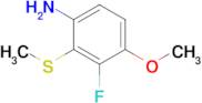 3-Fluoro-4-methoxy-2-(methylthio)aniline