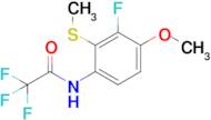 2,2,2-Trifluoro-N-(3-fluoro-4-methoxy-2-(methylthio)phenyl)acetamide