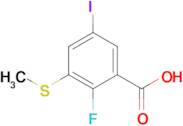 2-Fluoro-5-iodo-3-(methylthio)benzoic acid