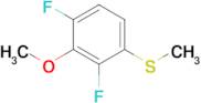 (2,4-Difluoro-3-methoxyphenyl)(methyl)sulfane