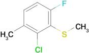 (2-Chloro-6-fluoro-3-methylphenyl)(methyl)sulfane