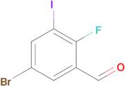 5-Bromo-2-fluoro-3-iodobenzaldehyde