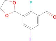 3-(1,3-Dioxolan-2-yl)-2-fluoro-5-iodobenzaldehyde