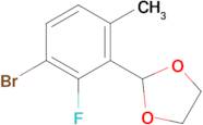 2-(3-Bromo-2-fluoro-6-methylphenyl)-1,3-dioxolane