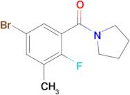 (5-Bromo-2-fluoro-3-methylphenyl)(pyrrolidin-1-yl)methanone