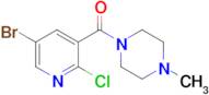 (5-Bromo-2-chloropyridin-3-yl)(4-methylpiperazin-1-yl)methanone