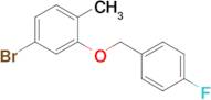 4-Bromo-2-((4-fluorobenzyl)oxy)-1-methylbenzene