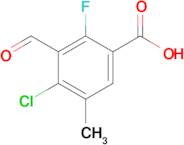 4-Chloro-2-fluoro-3-formyl-5-methylbenzoic acid