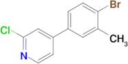 4-(4-Bromo-3-methylphenyl)-2-chloropyridine