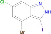 4-bromo-6-chloro-3-iodo-2H-indazole