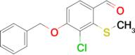 4-(Benzyloxy)-3-chloro-2-(methylthio)benzaldehyde