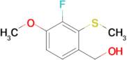 (3-Fluoro-4-methoxy-2-(methylthio)phenyl)methanol