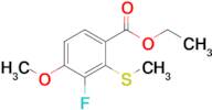 Ethyl 3-fluoro-4-methoxy-2-(methylthio)benzoate