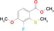 Methyl 3-fluoro-4-methoxy-2-(methylthio)benzoate