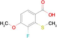 3-Fluoro-4-methoxy-2-(methylthio)benzoic acid