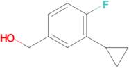 (3-Cyclopropyl-4-fluorophenyl)methanol