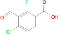 4-Chloro-2-fluoro-3-formylbenzoic acid