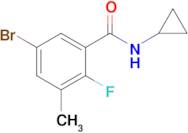 5-Bromo-N-cyclopropyl-2-fluoro-3-methylbenzamide