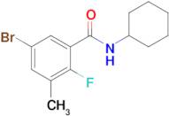 5-Bromo-N-cyclohexyl-2-fluoro-3-methylbenzamide