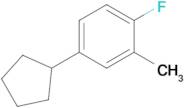 4-Cyclopentyl-1-fluoro-2-methylbenzene