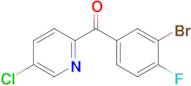 (3-Bromo-4-fluorophenyl)(5-chloropyridin-2-yl)methanone