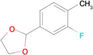 2-(3-Fluoro-4-methylphenyl)-1,3-dioxolane