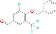 4-(Benzyloxy)-3-fluoro-5-(trifluoromethyl)benzaldehyde