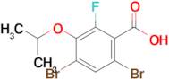 4,6-Dibromo-2-fluoro-3-isopropoxybenzoic acid