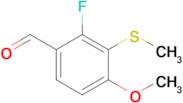 2-Fluoro-4-methoxy-3-(methylthio)benzaldehyde