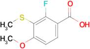 2-Fluoro-4-methoxy-3-(methylthio)benzoic acid