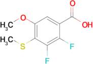 2,3-Difluoro-5-methoxy-4-(methylthio)benzoic acid