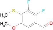 2,3-Difluoro-5-methoxy-4-(methylthio)benzaldehyde