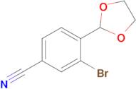 3-Bromo-4-(1,3-dioxolan-2-yl)benzonitrile