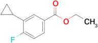 3-Cyclopropyl-4-fluoro-benzoic acid ethyl ester