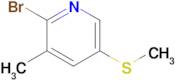 2-Bromo-3-methyl-5-(methylthio)pyridine