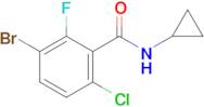 3-Bromo-6-chloro-N-cyclopropyl-2-fluorobenzamide