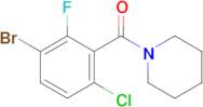 (3-Bromo-6-chloro-2-fluorophenyl)(piperidin-1-yl)methanone