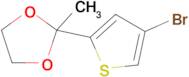 2-(4-Bromothiophen-2-yl)-2-methyl-1,3-dioxolane