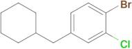 1-Bromo-2-chloro-4-(cyclohexylmethyl)benzene