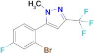 5-(2-Bromo-4-fluorophenyl)-1-methyl-3-(trifluoromethyl)-1H-pyrazole