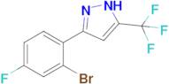 3-(2-bromo-4-fluorophenyl)-5-(trifluoromethyl)-1H-pyrazole