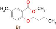 Methyl 3-bromo-2-butoxy-5-methylbenzoate