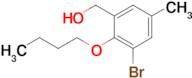 (3-Bromo-2-butoxy-5-methylphenyl)methanol