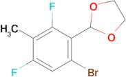 2-(6-Bromo-2,4-difluoro-3-methylphenyl)-1,3-dioxolane