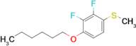 (2,3-Difluoro-4-(hexyloxy)phenyl)(methyl)sulfane