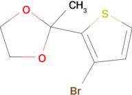 2-(3-Bromothiophen-2-yl)-2-methyl-1,3-dioxolane